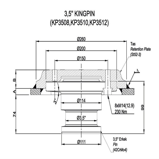 Treyler King Pimi 3.5" İnc E Belgeli