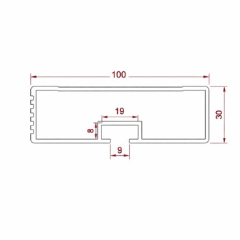 Bisikletlik Alüminyum Profil 6mt
