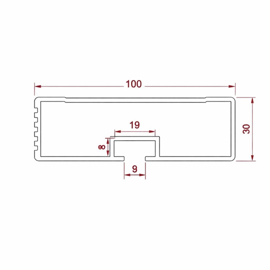 Bisikletlik Alüminyum Profil 6mt