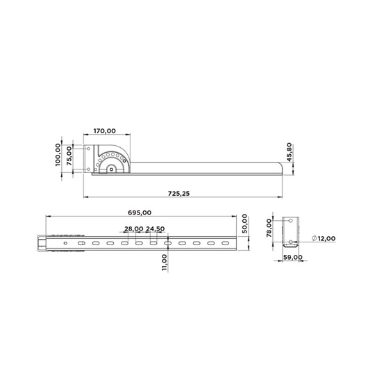 Dorse Bisikletlik Bariyer Ayağı Uzun Dorse Bisikletlik Bariyer Ayağı Uzun