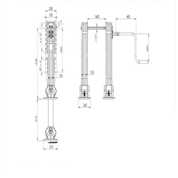 Dorse Park Ayağı Krikosu 850mm Dorse Park Ayağı Krikosu 850mm